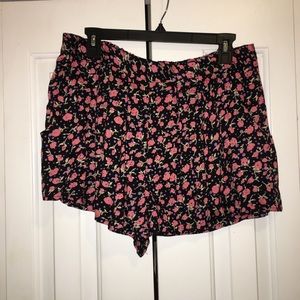 Fire Los Angeles floral print floppy shorts